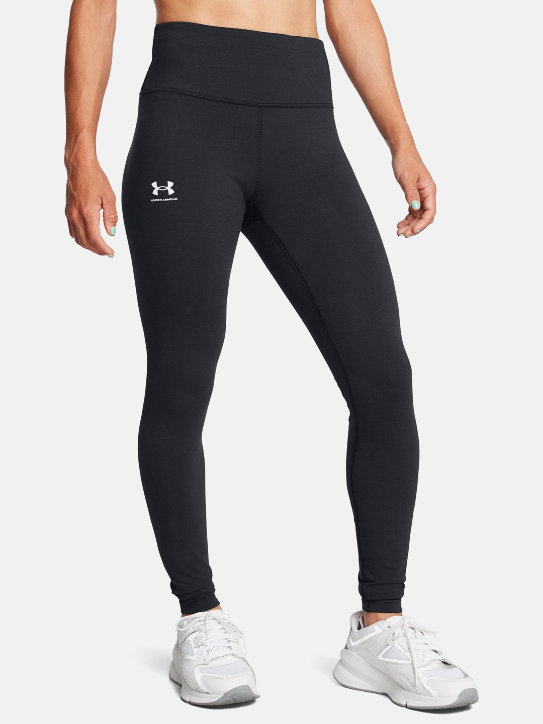 

UNDER ARMOUR Women Rival Ankle-Length Tights, Black