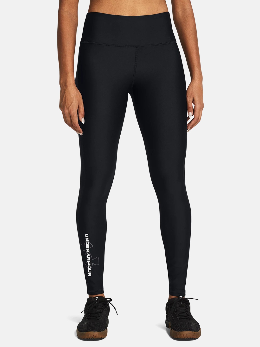 

UNDER ARMOUR Women Tech Branded Ankle-Length Tights, Black