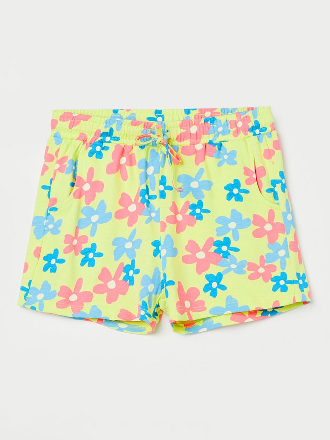

Fame Forever by Lifestyle Girls Floral Printed Shorts, Yellow