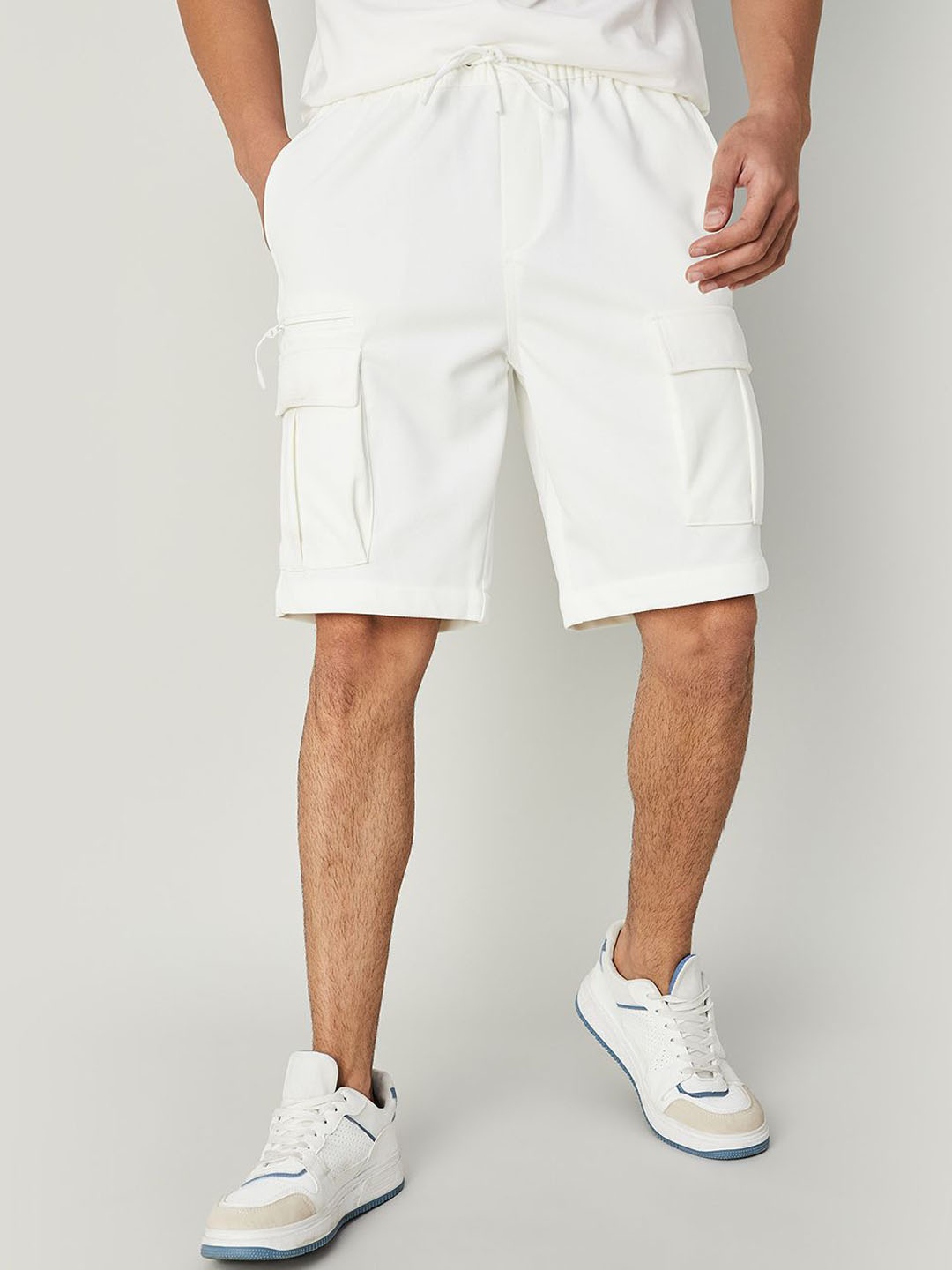 

Forca by Lifestyle Men Cargo Shorts, Off white