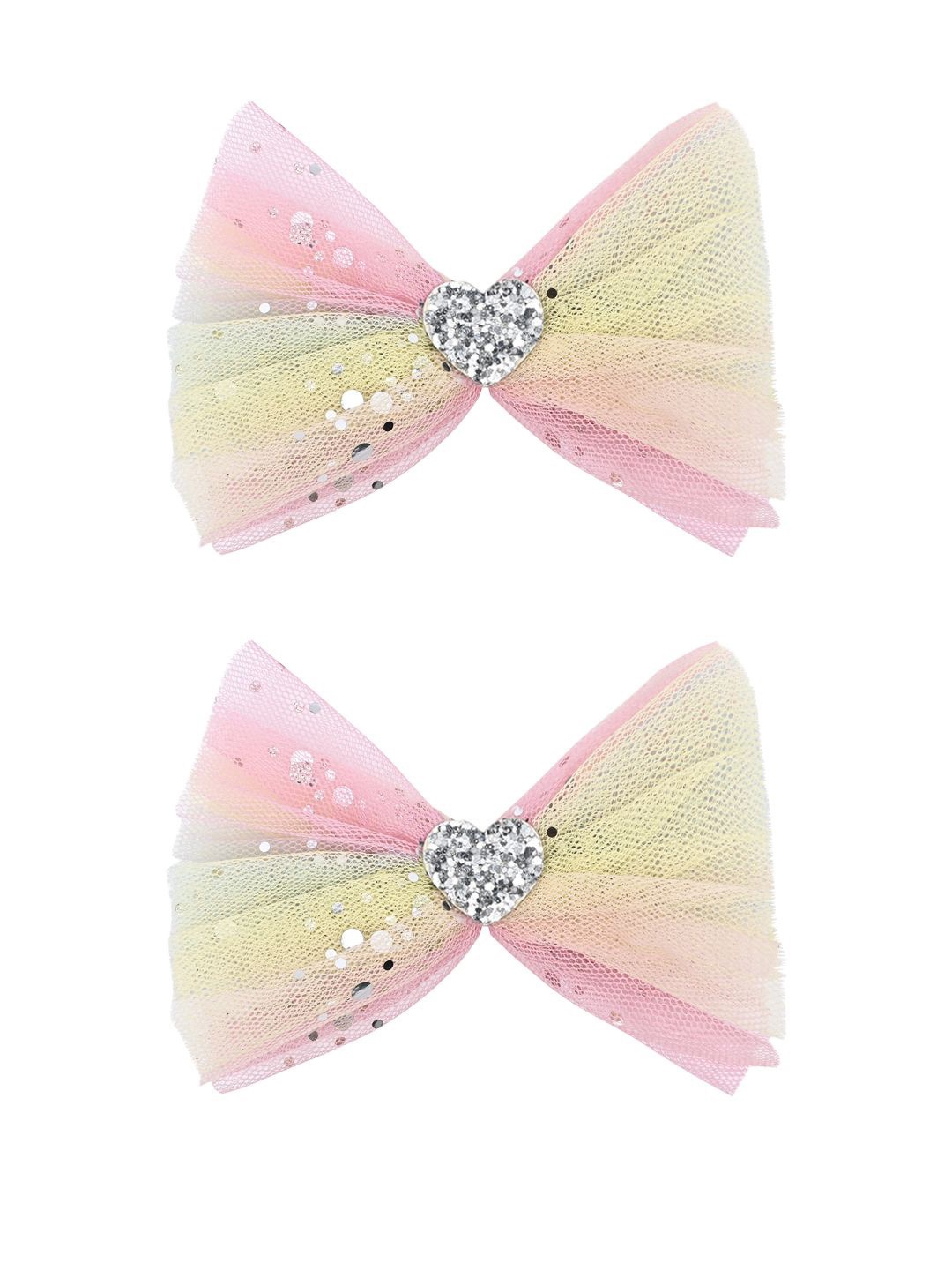 

Aye Candy Girls Set of 2 Embellished Alligator Hair Clip, White