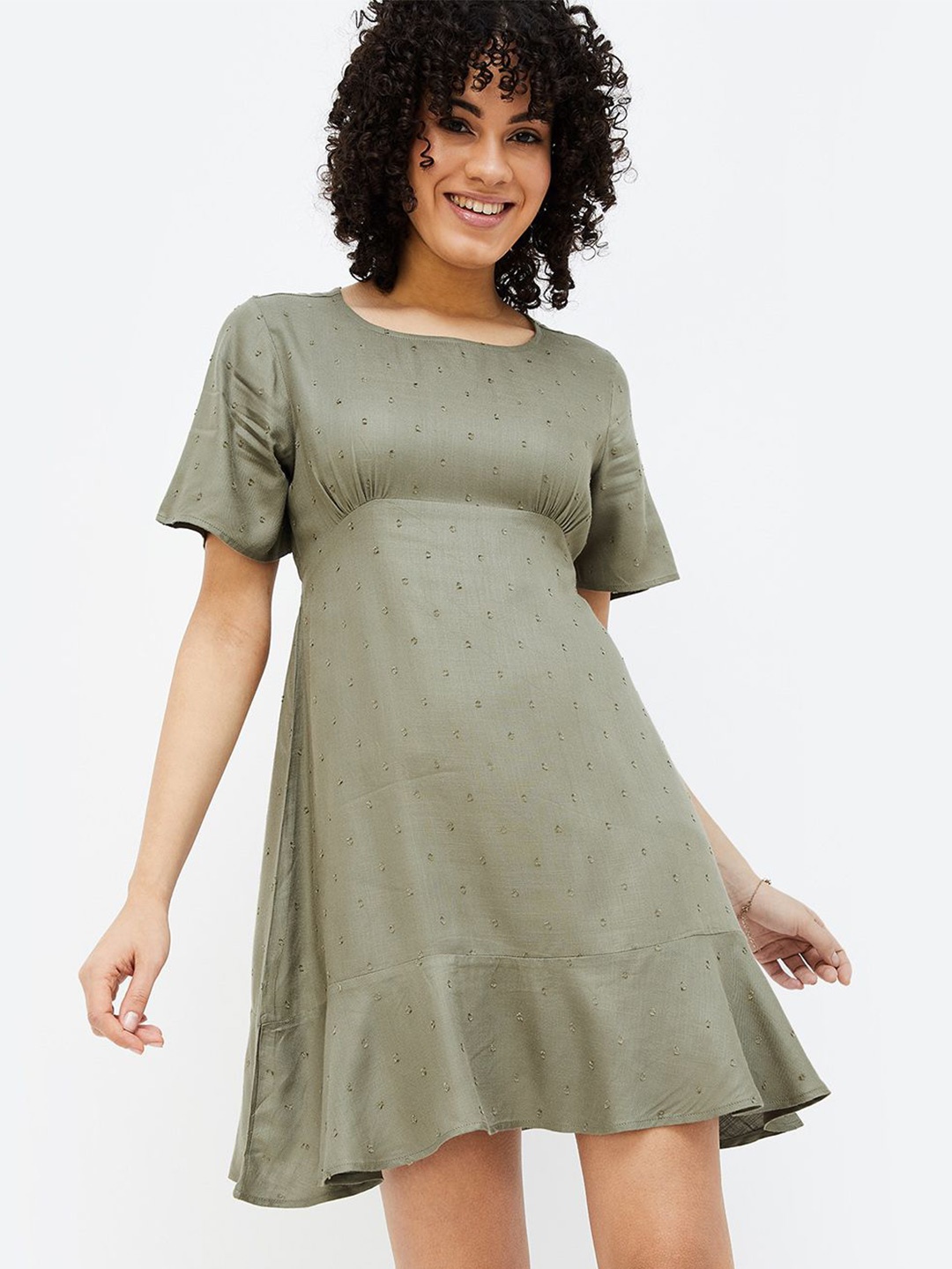 

Fame Forever by Lifestyle A-Line Dress, Green