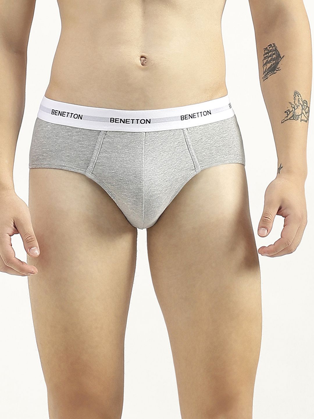 

United Colors of Benetton Low Rise Basic Briefs 24P3OP82S20NI501XS, Grey
