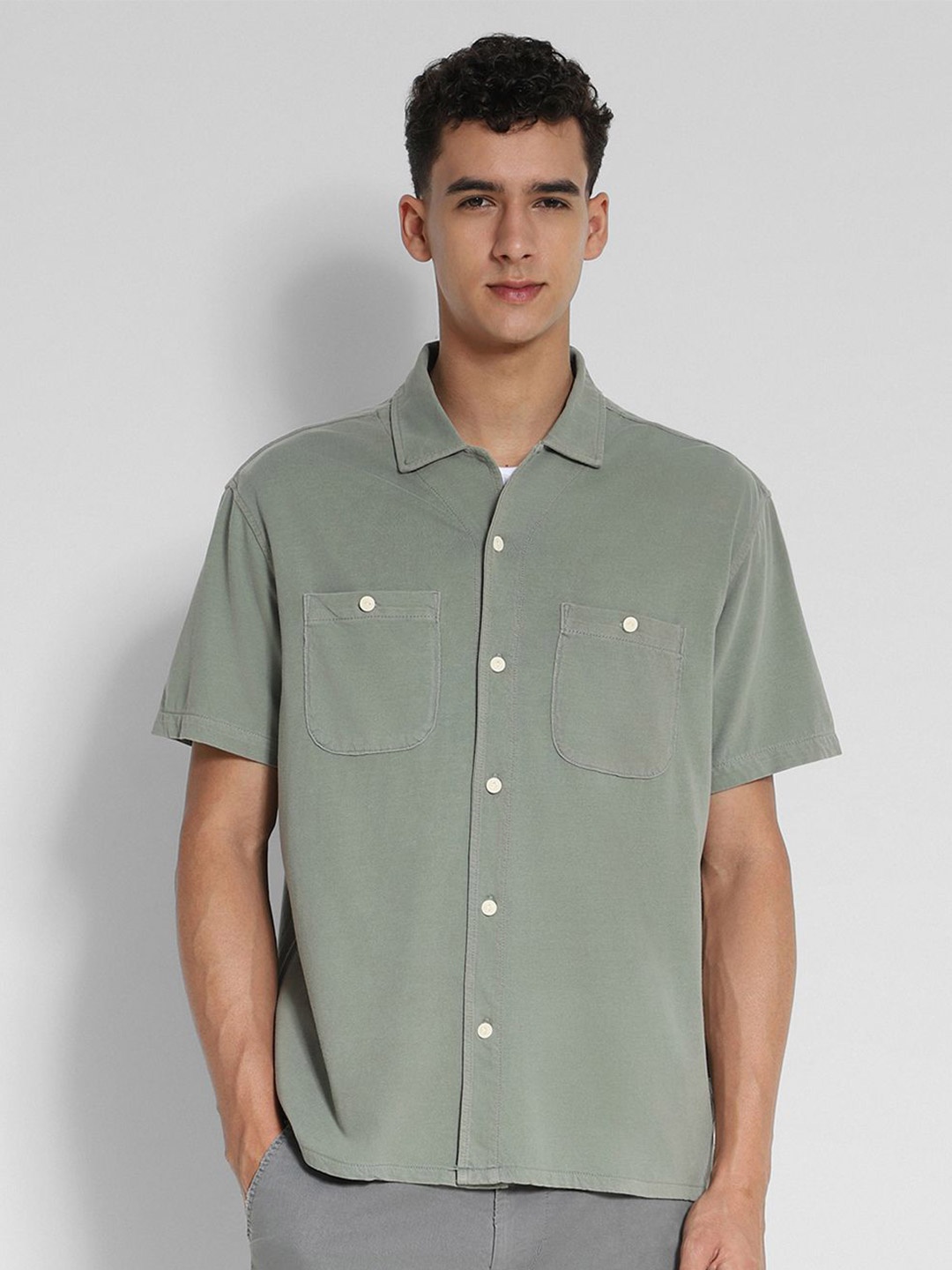 

AMERICAN EAGLE OUTFITTERS Men Opaque Casual Shirt, Green