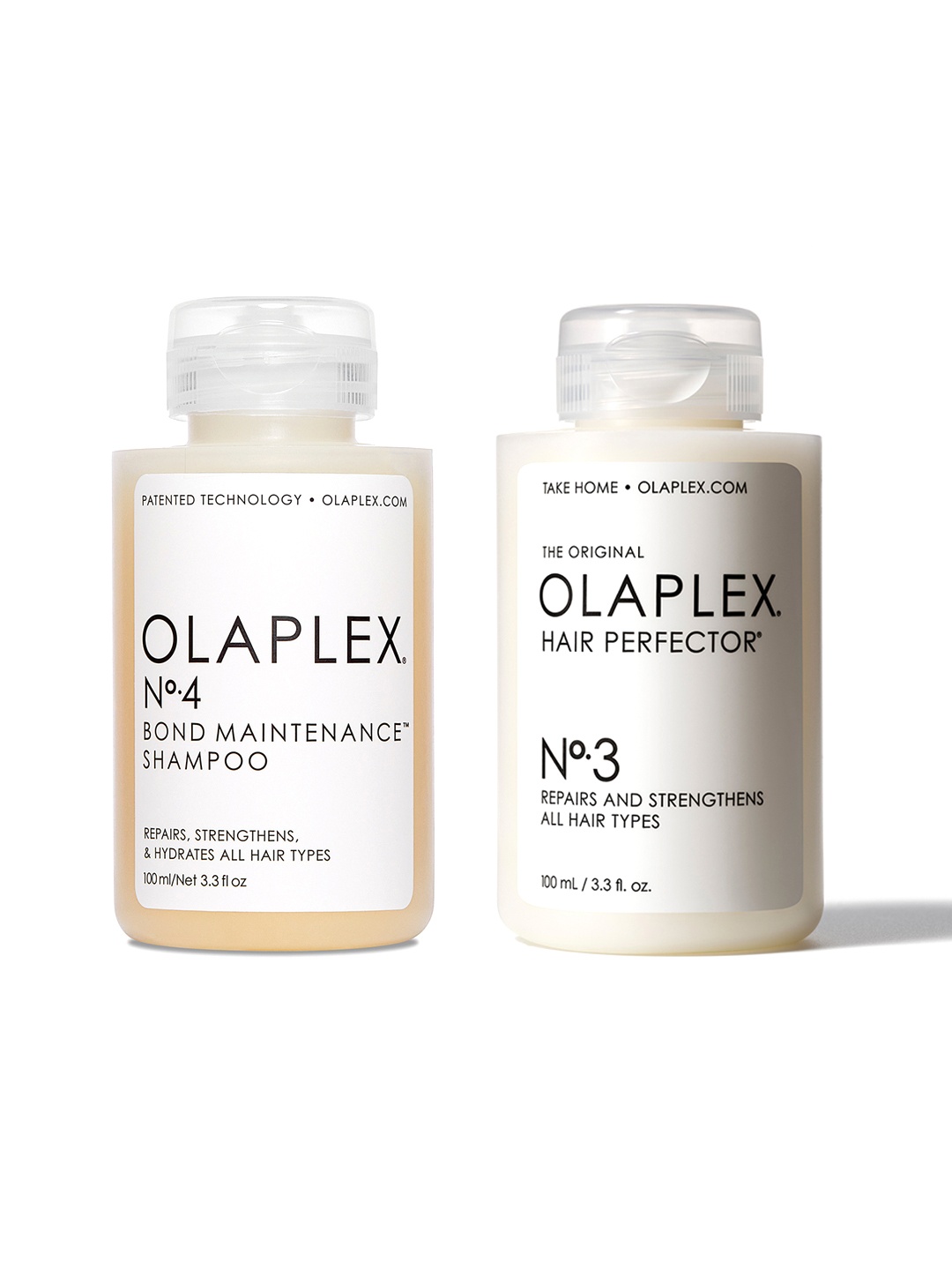 

OLAPLEX Set of No. 4 Bond Maintenance Shampoo & No. 3 Hair Perfector - 100ml each, Cream