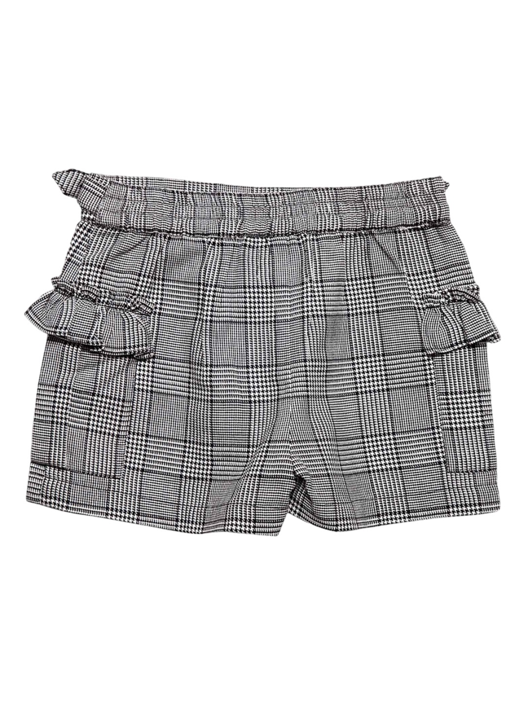 

Cherry Crumble Girls Checked Technology Shorts, Grey