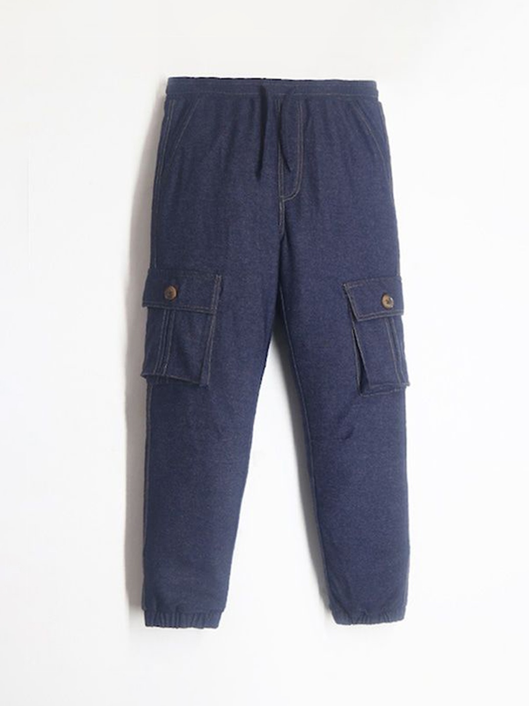 

Cherry Crumble Boys Relaxed Straight Leg Joggers Trousers, Navy blue