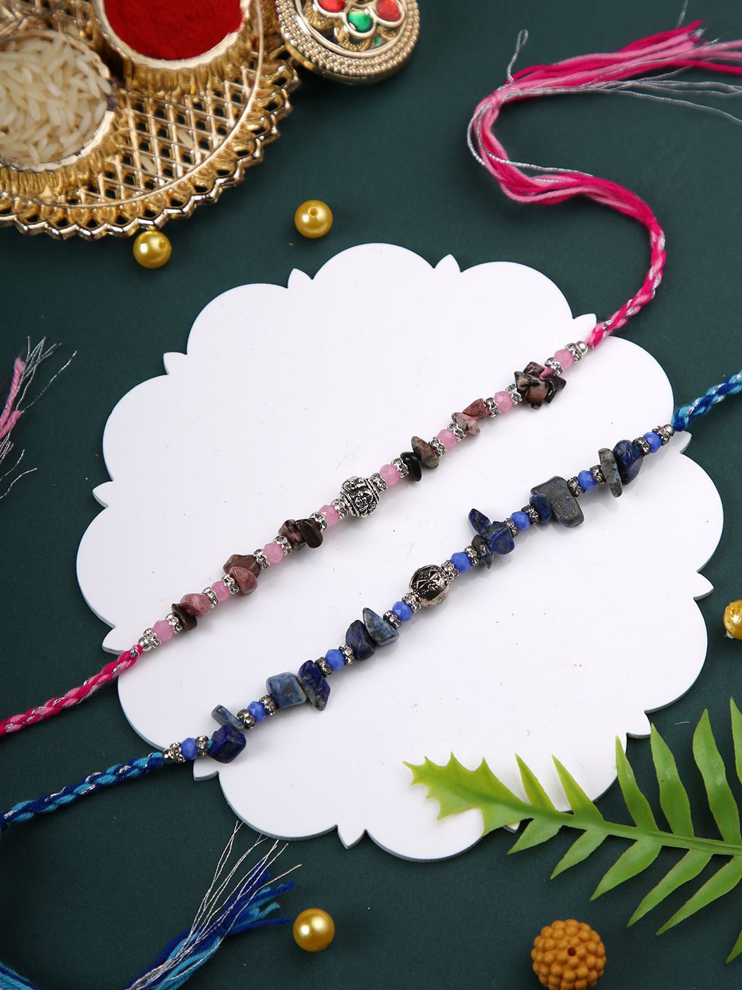 

Aapno Rajasthan Wraparound Rakhi, Pink