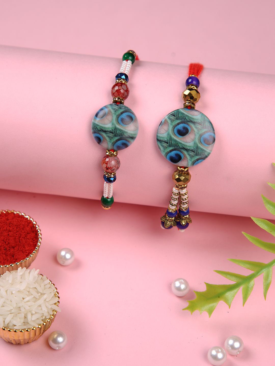 

Aapno Rajasthan Multistrand Rakhi, Blue