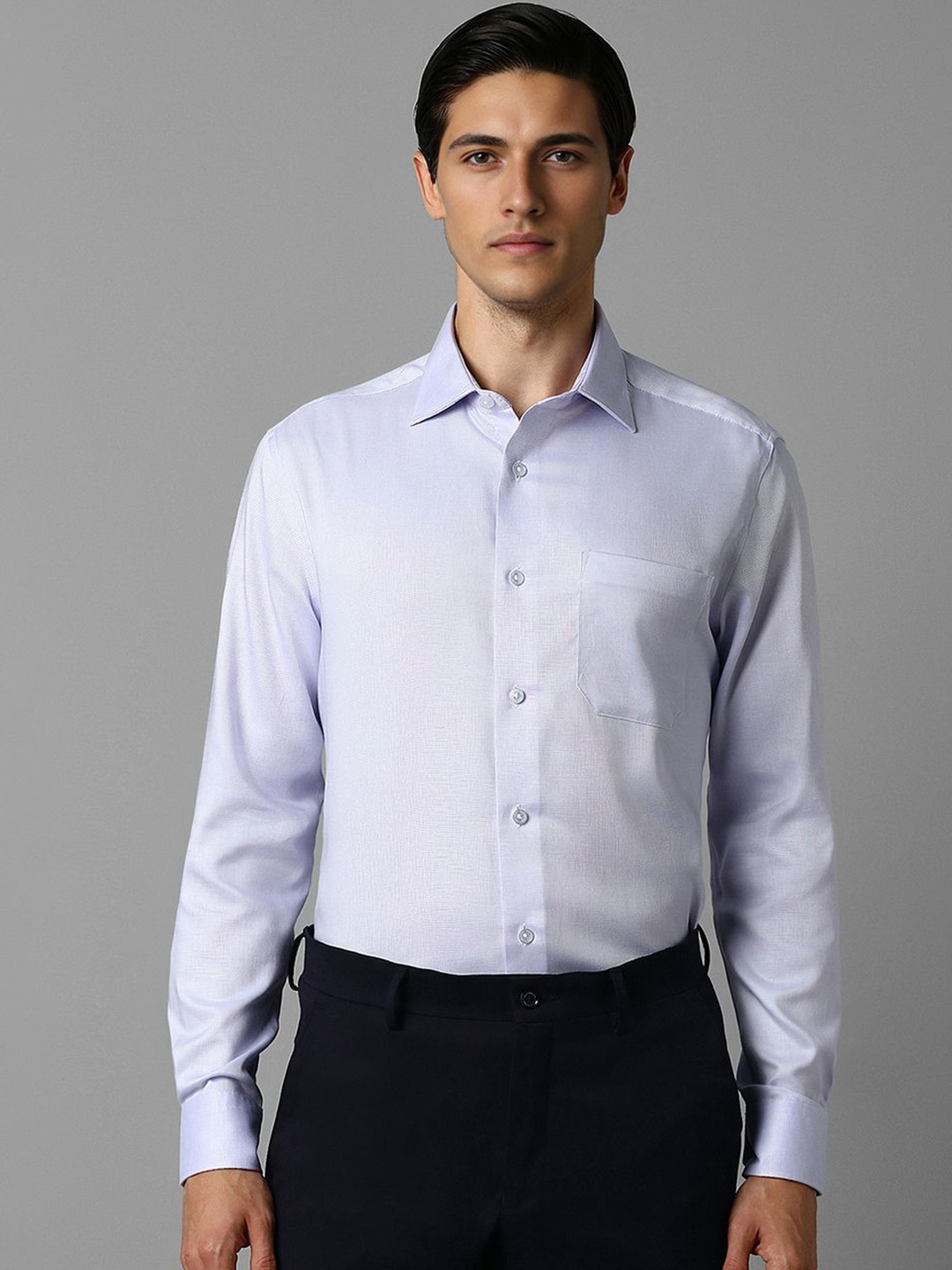 

Louis Philippe Men Opaque Formal Shirt, Blue