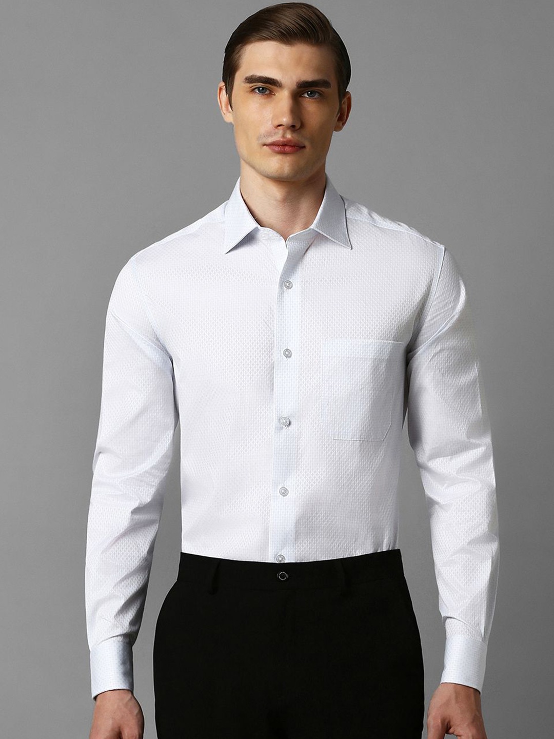 

Louis Philippe Men Opaque Formal Shirt, White