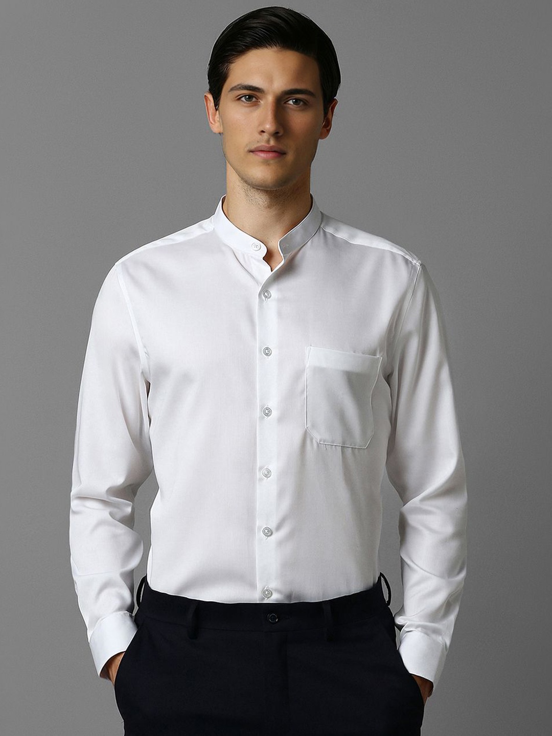 

Louis Philippe Men Slim Fit Opaque Formal Shirt, White