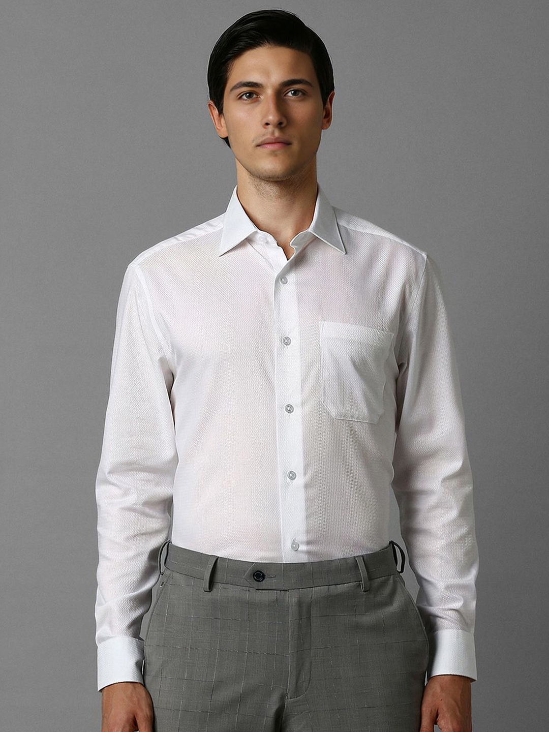 

Louis Philippe Men Opaque Formal Shirt, White