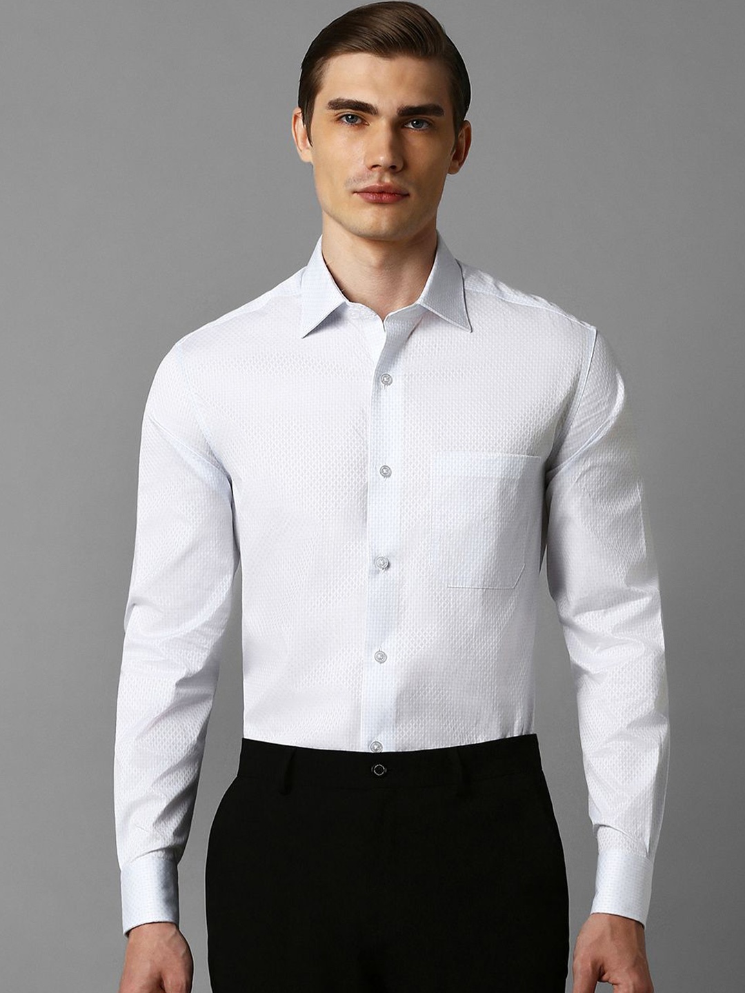 

Louis Philippe Men Opaque Formal Shirt, White