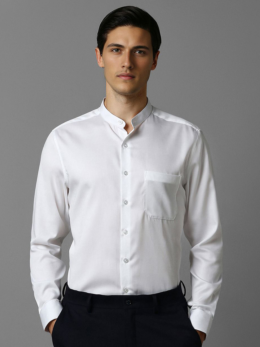 

Louis Philippe Men Slim Fit Opaque Formal Shirt, White