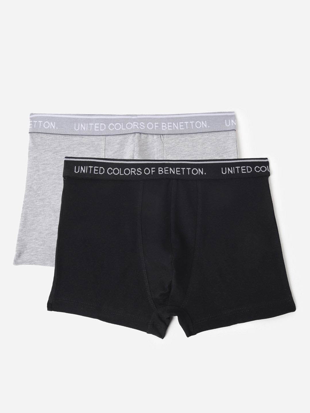 

United Colors of Benetton Pack of 2 Breathability Trunks 24P3OP80X231G9012Y, Grey