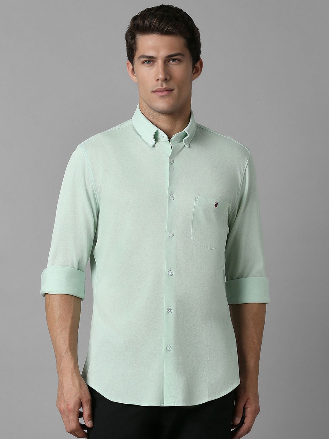 

Louis Philippe Sport Men Opaque Casual Shirt, Maroon