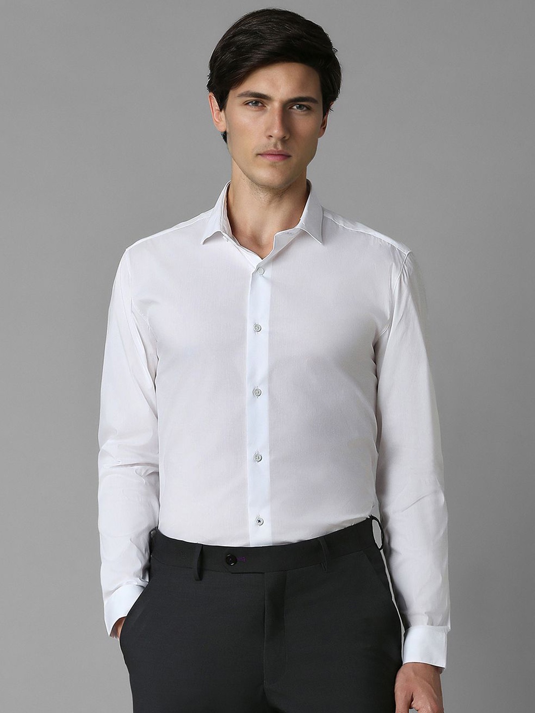 

Louis Philippe Sport Men Slim Fit Opaque Casual Shirt, White