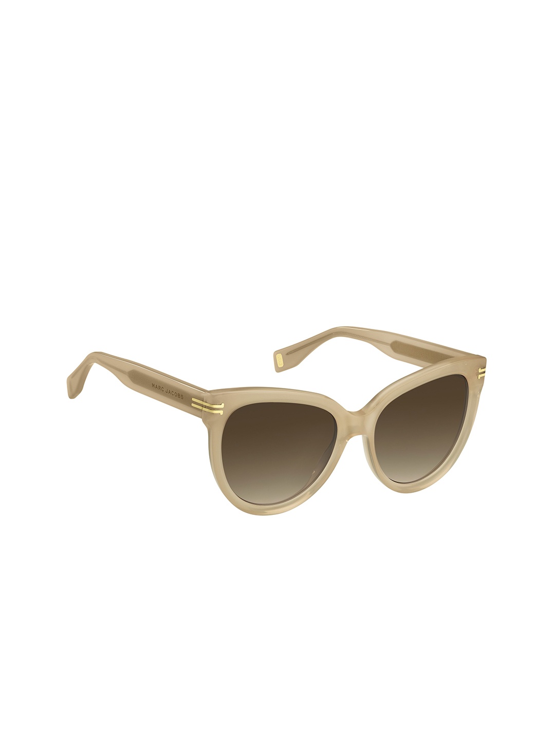 

MARC JACOBS Women Butterfly Sunglasses with UV Protected Lens, Beige