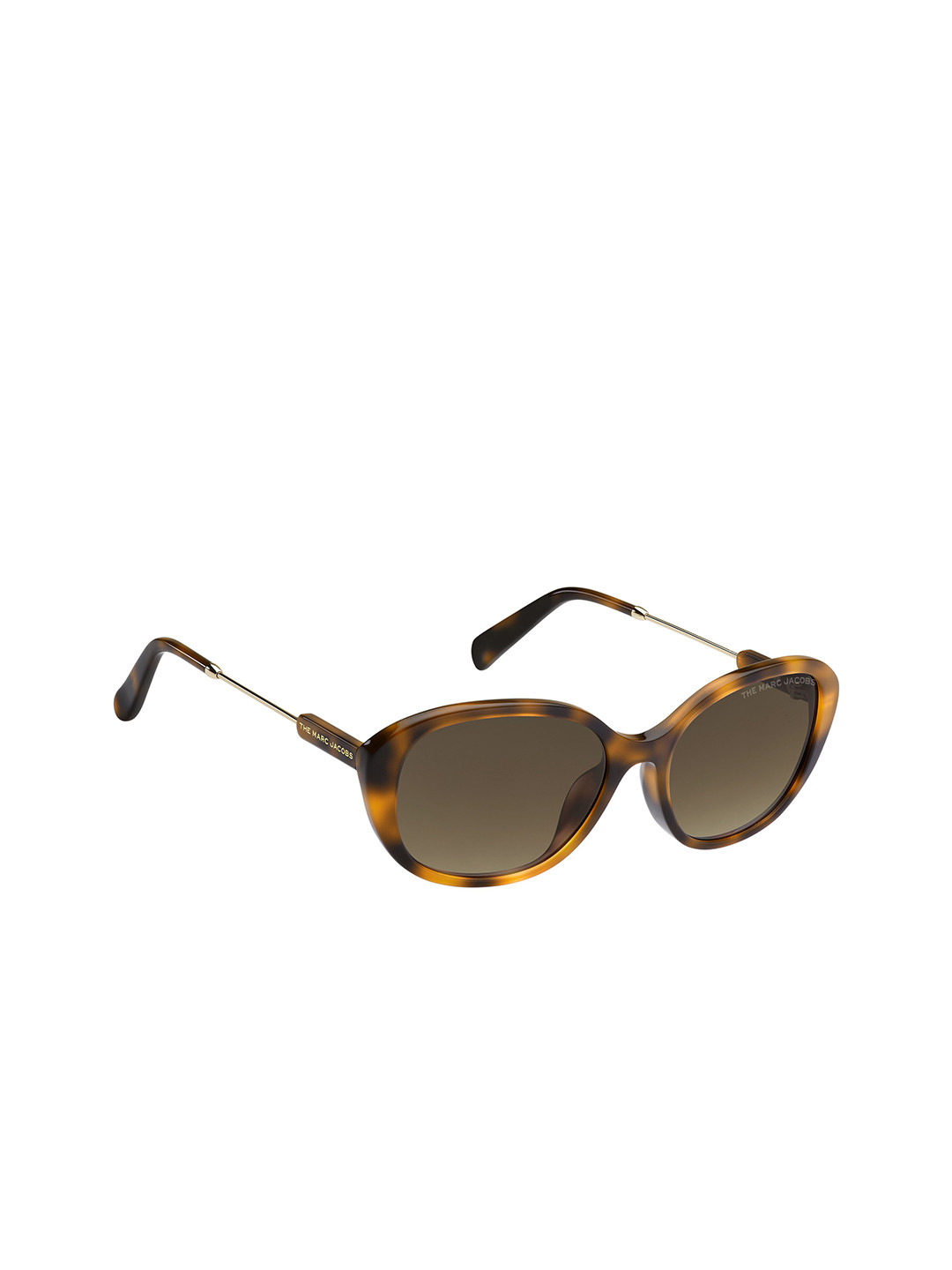 

MARC JACOBS Women Round Sunglasses with UV Protected Lens, Brown