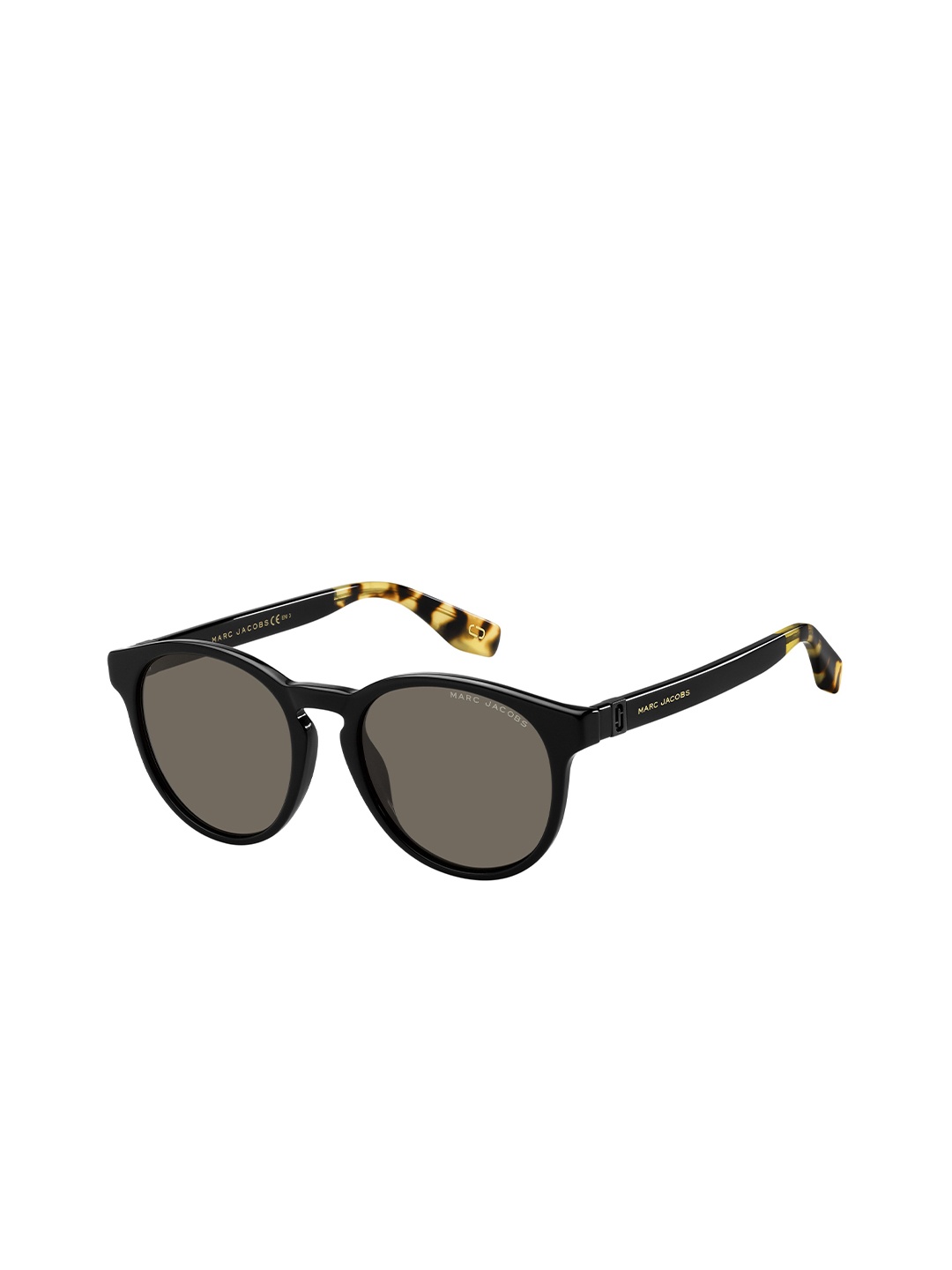 

MARC JACOBS Unisex Round Sunglasses with UV Protected Lens, Grey