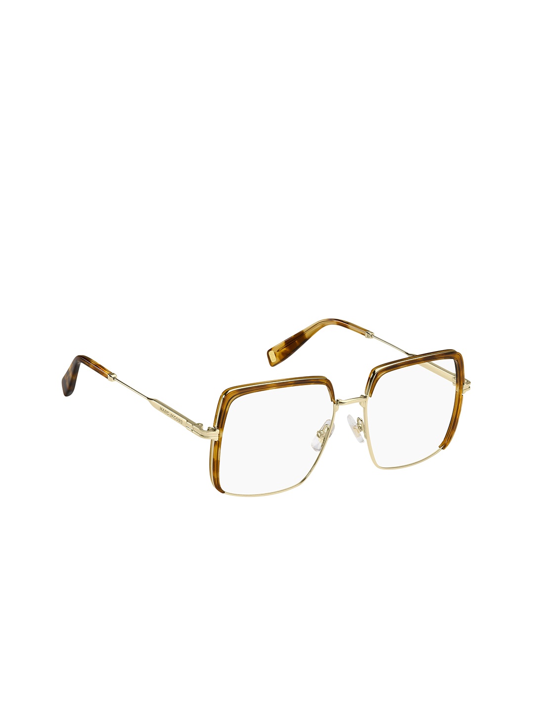 

MARC JACOBS Women Square Sunglasses with UV Protected Lens, Gold