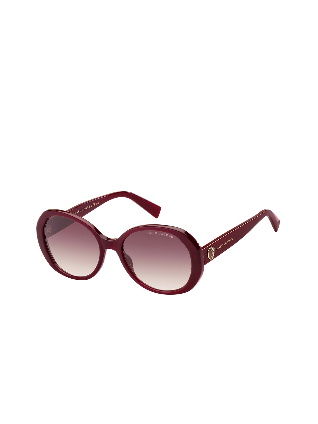 

MARC JACOBS Women Round Sunglasses with UV Protected Lens, Burgundy