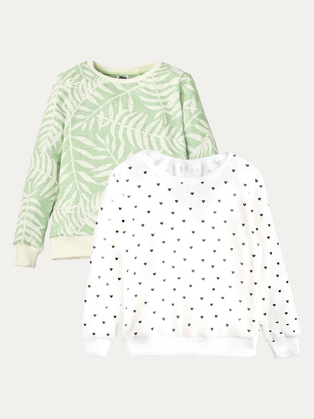 

BLOSSOM Kids Polka Dot Printed Monochrome Pockets T-shirt, Green