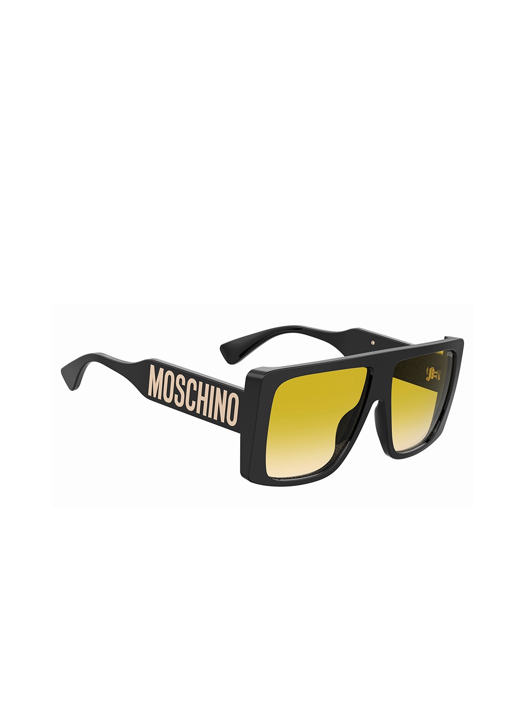 

MOSCHINO Women Square Sunglasses with UV Protected Lens, Yellow