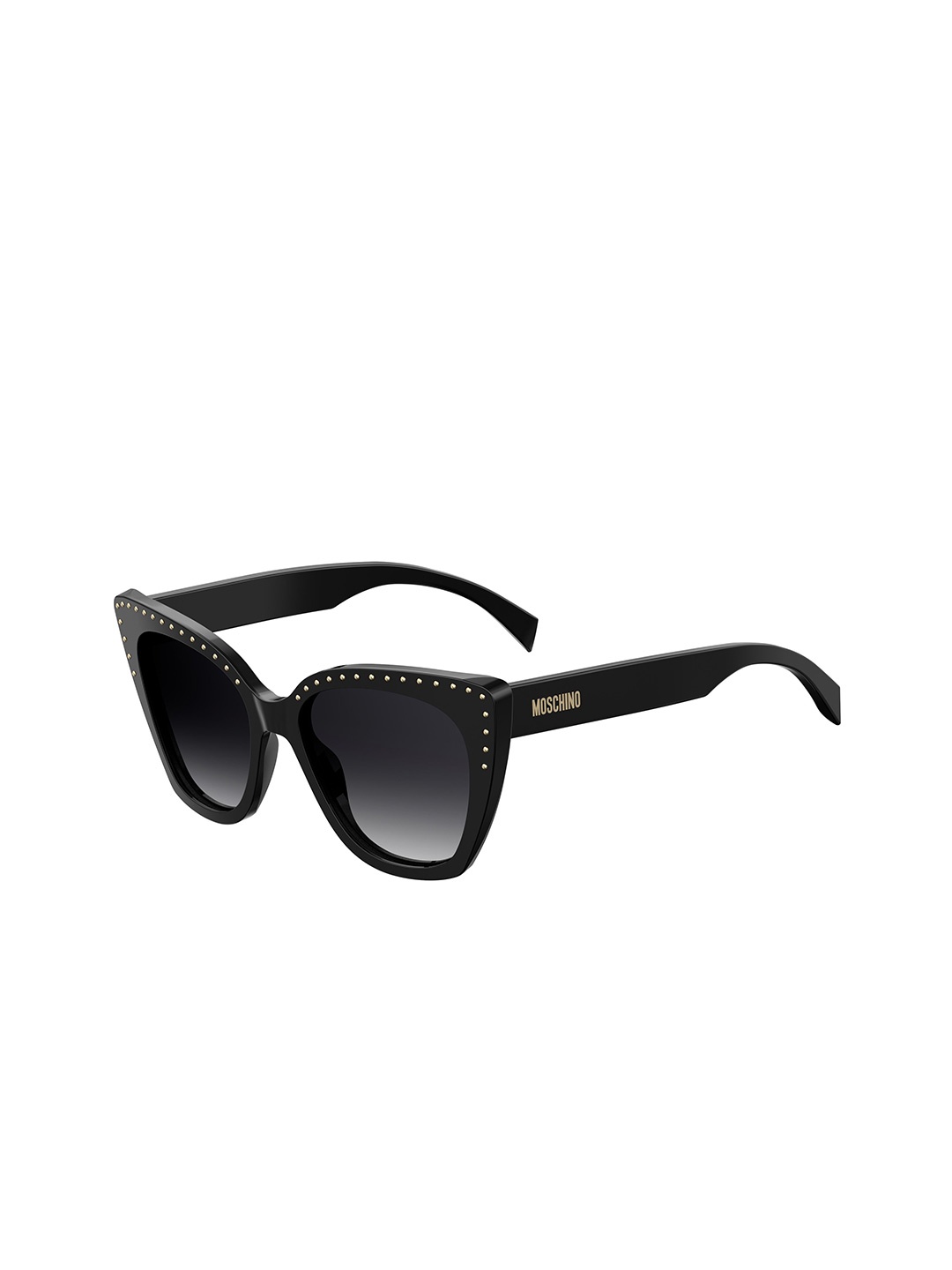 

MOSCHINO Women Butterfly Sunglasses with UV Protected Lens, Grey