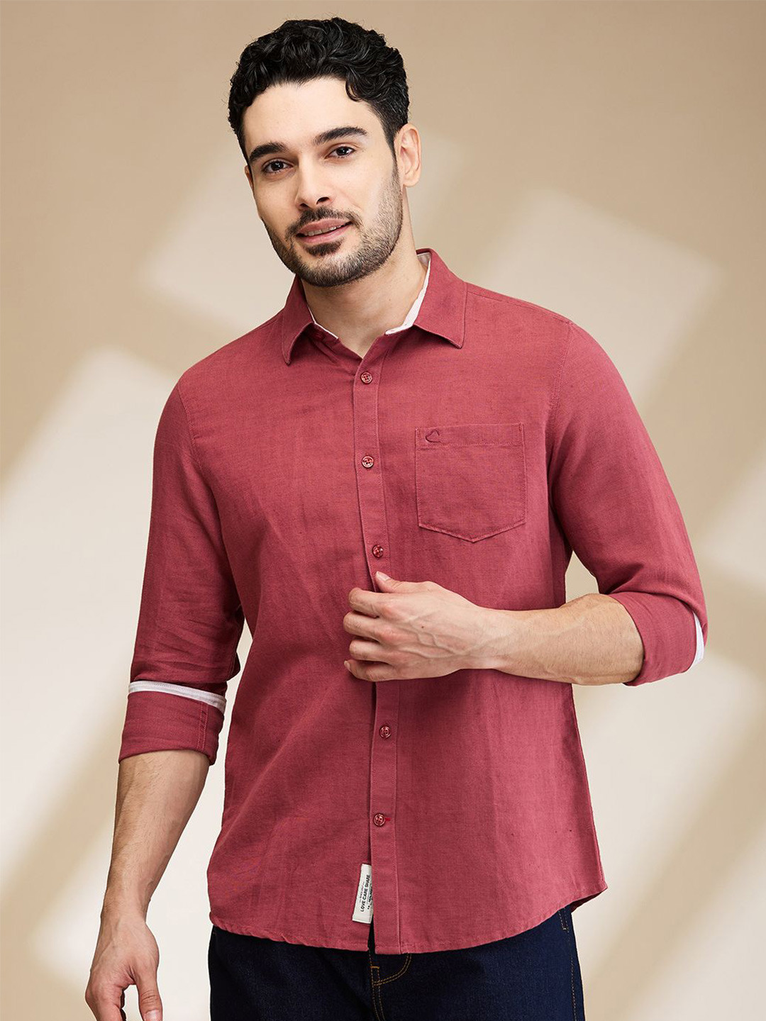 

Being Human Men Slim Fit Opaque Casual Shirt, Purple
