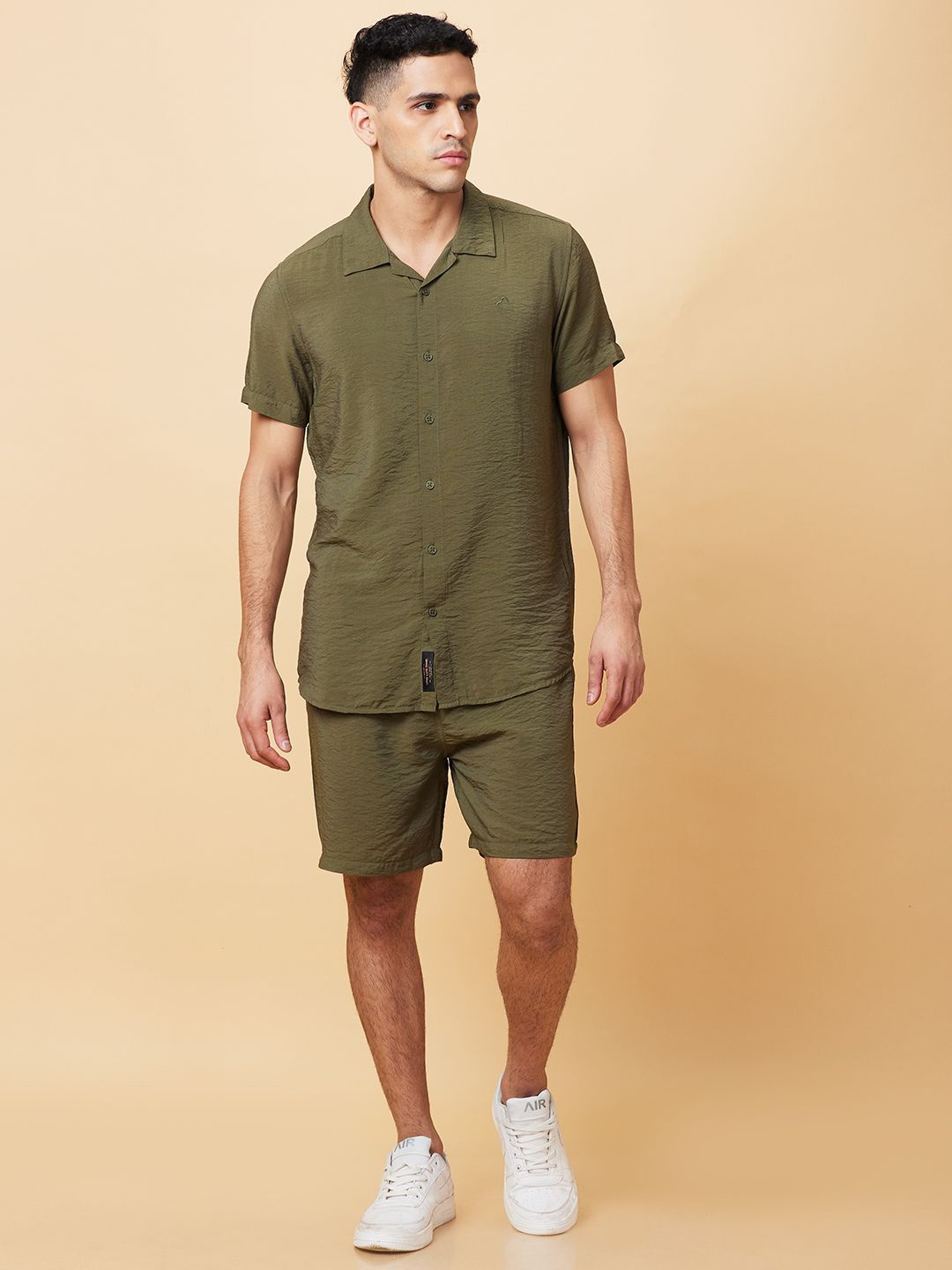 

Being Human Men Slim Fit Opaque Casual Shirt, Green