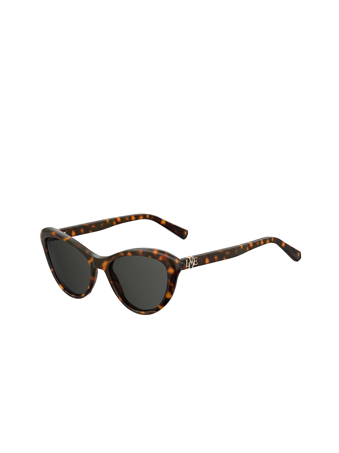 

LOVE MOSCHINO Women Butterfly Sunglasses with UV Protected Lens, Brown