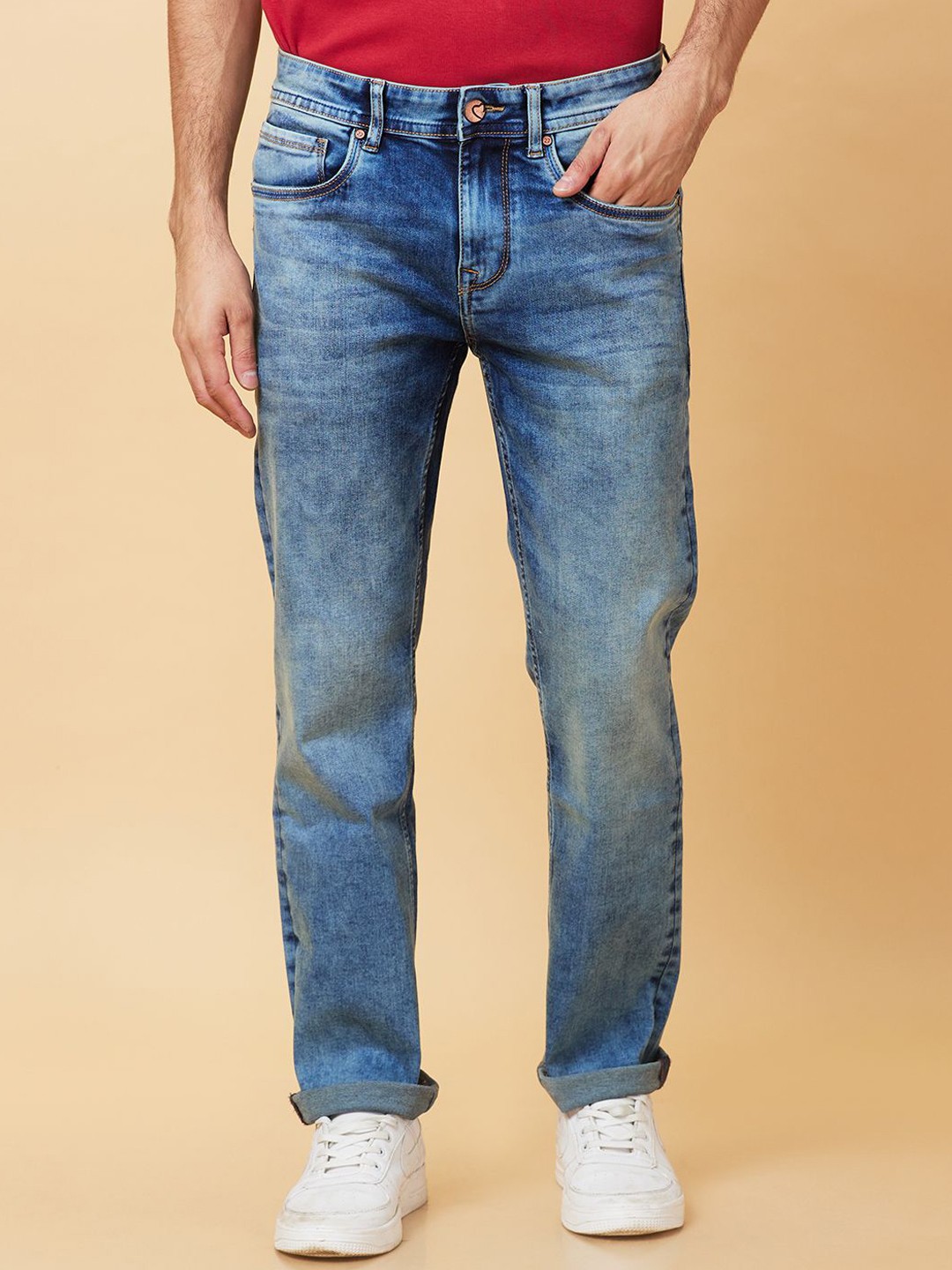 

Being Human Men Heavy Fade Jeans, Blue