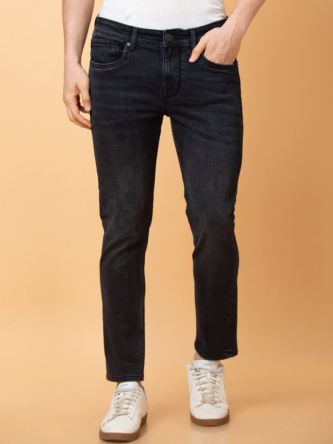 

Being Human Men Light Fade Jeans, Black