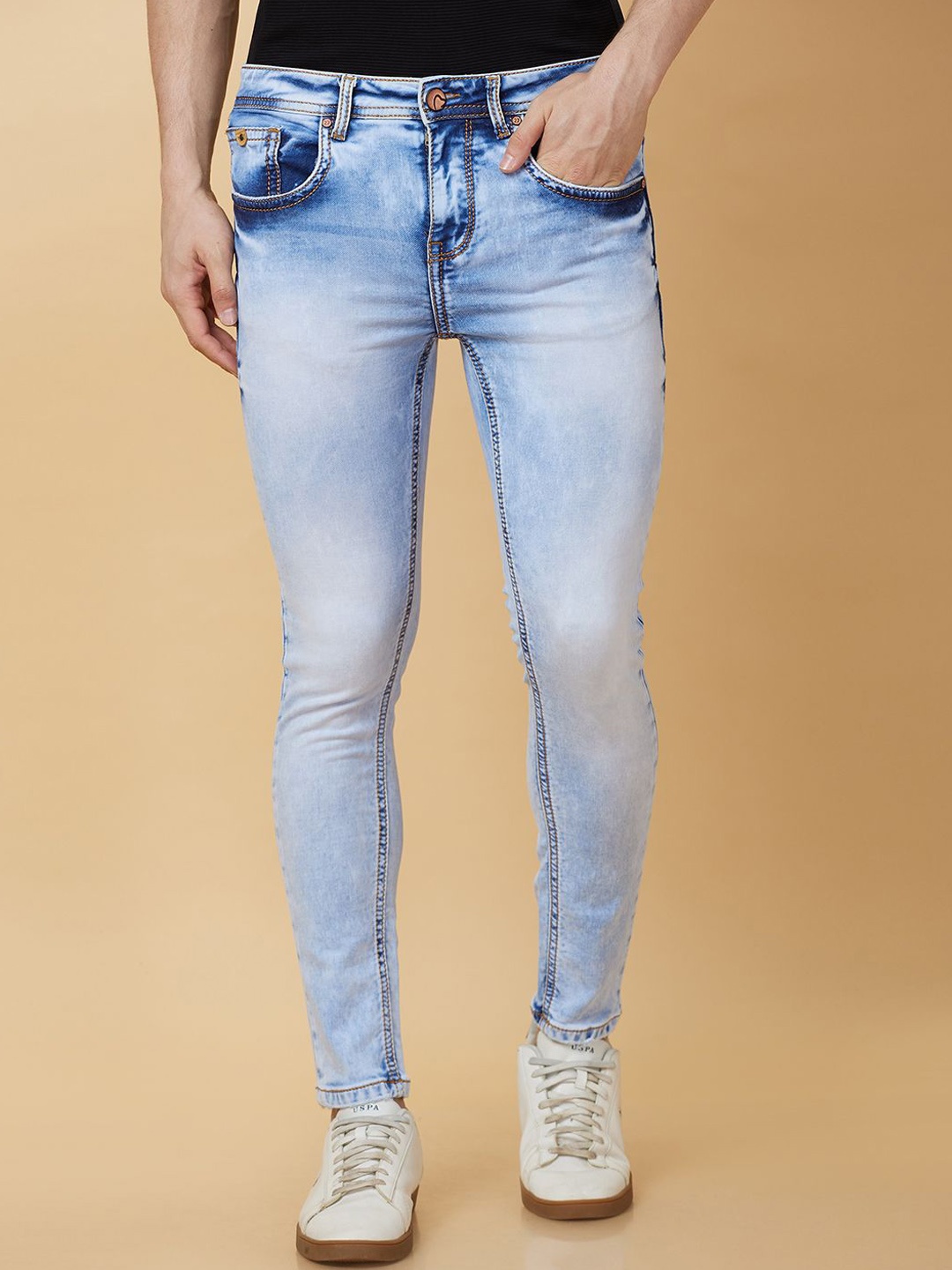 

Being Human Men Heavy Fade Jeans, Blue