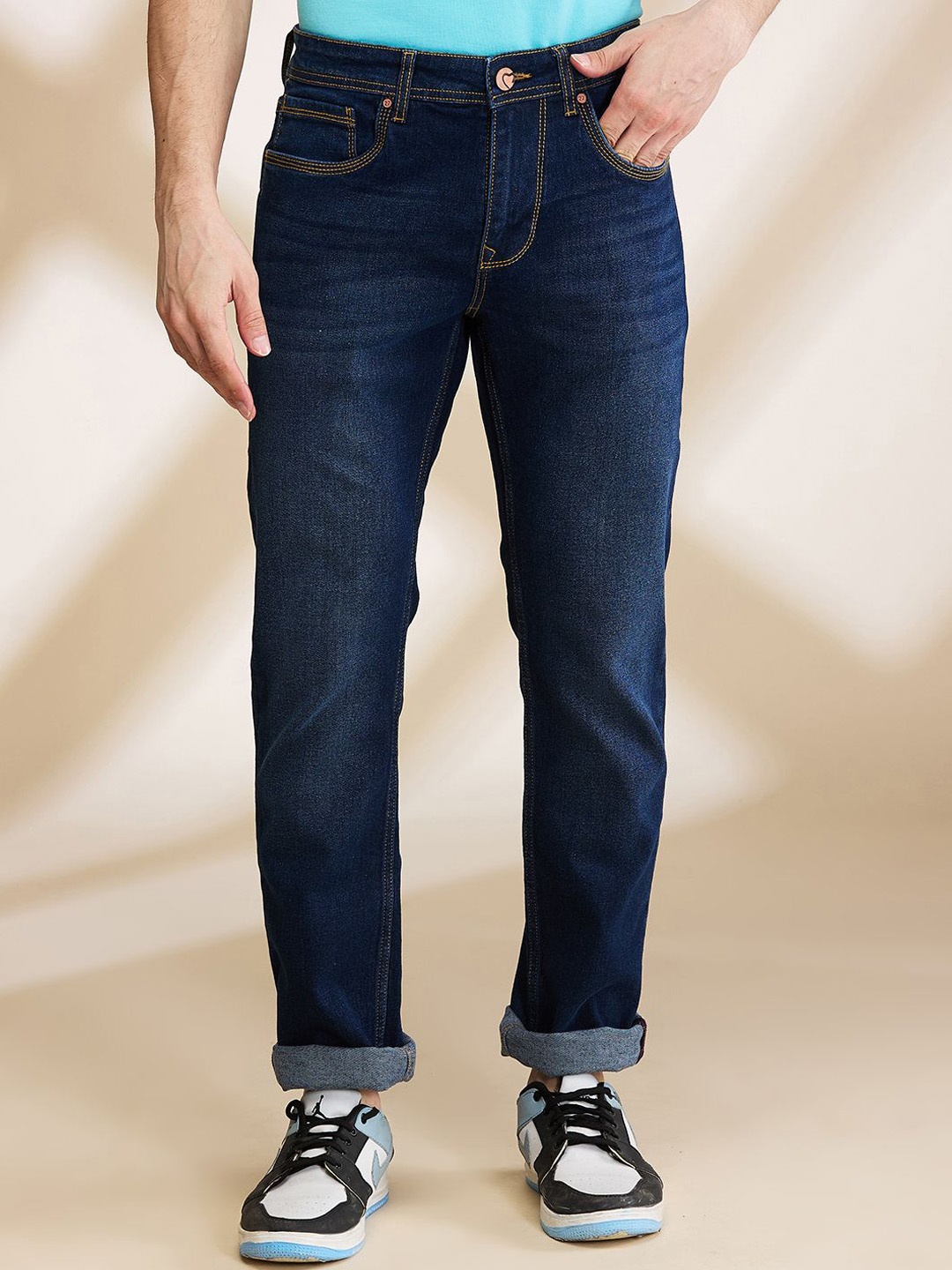 

Being Human Men Light Fade Jeans, Blue