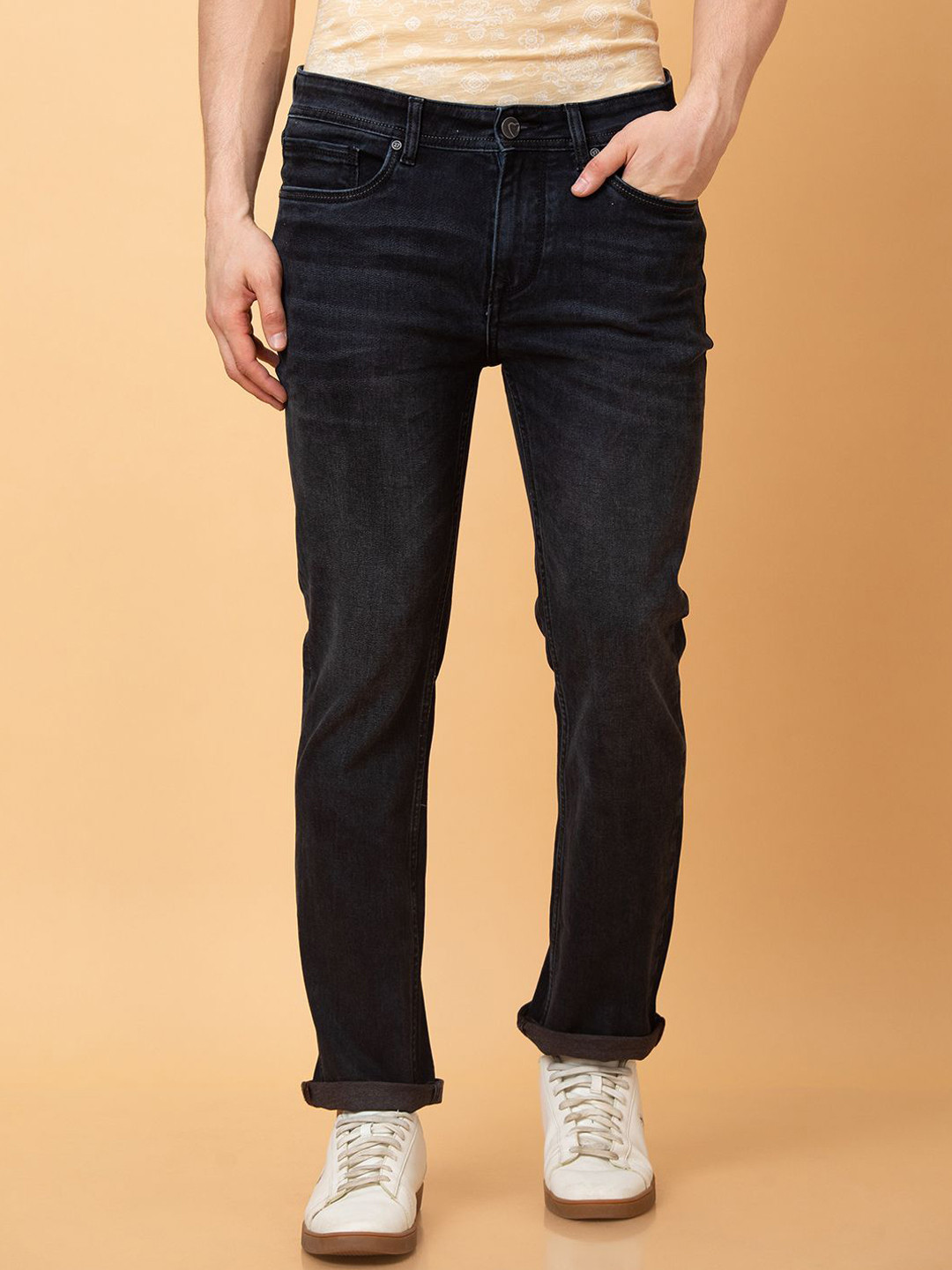 

Being Human Men Light Fade Jeans, Black