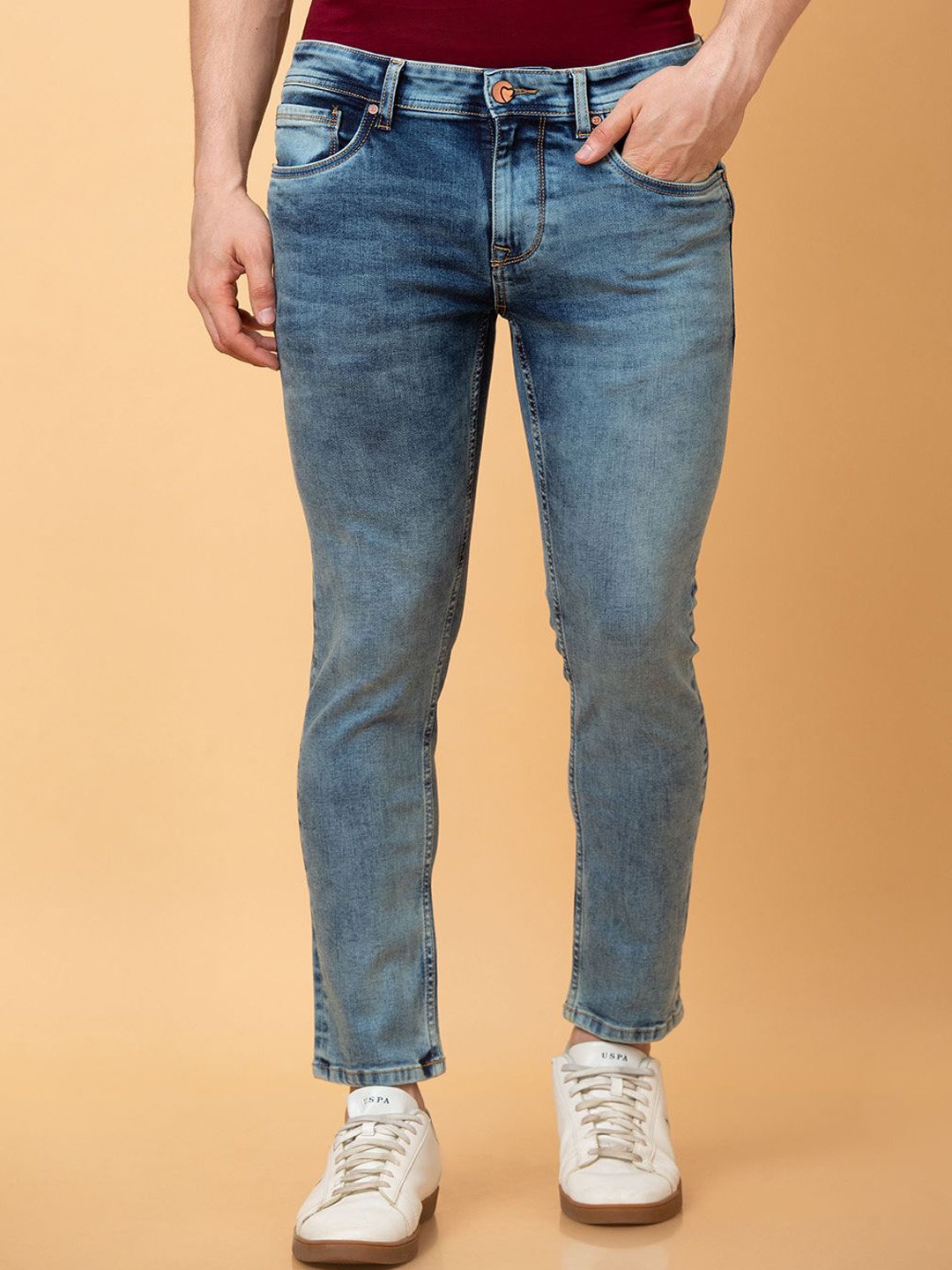 

Being Human Men Heavy Fade Jeans, Blue