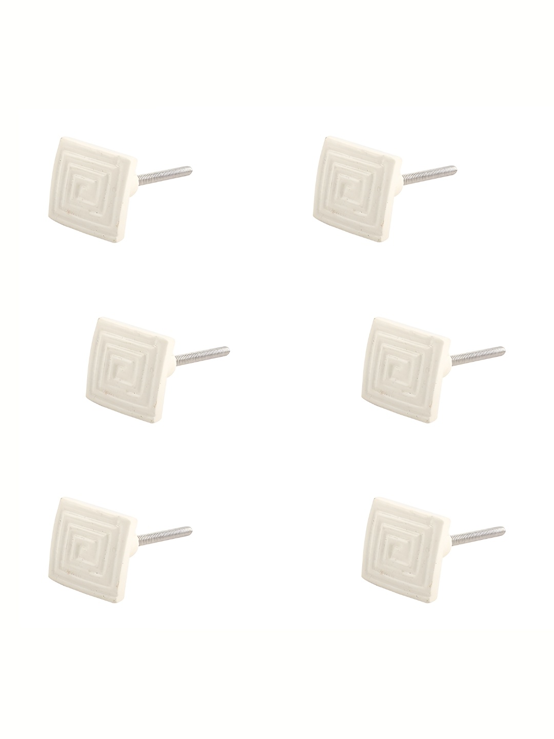 

Indianshelf 6 Pcs Cream Colored Restoration Metal Knobs
