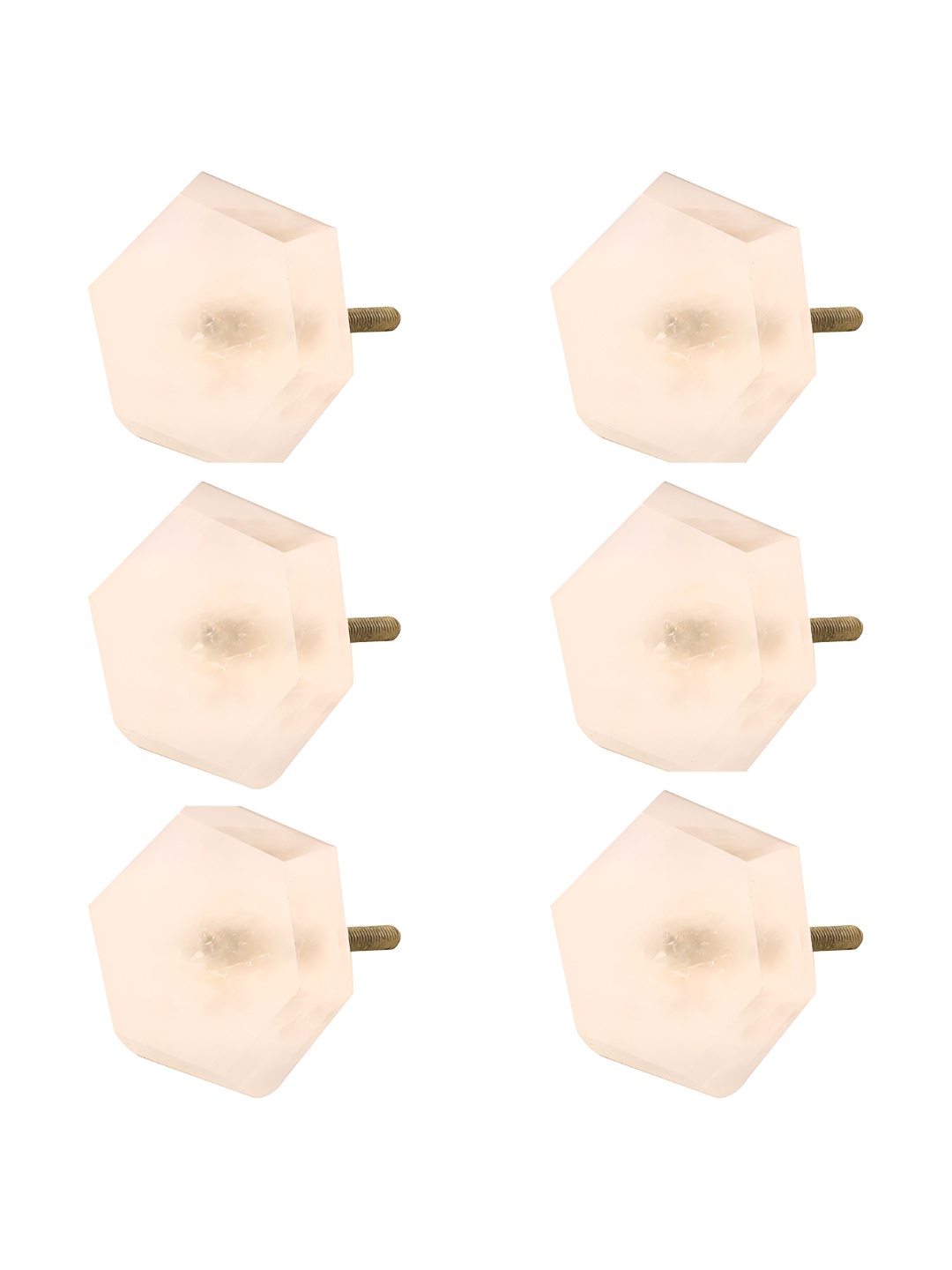 

Indianshelf 6-Pcs Pink Stone Cabinet Knob