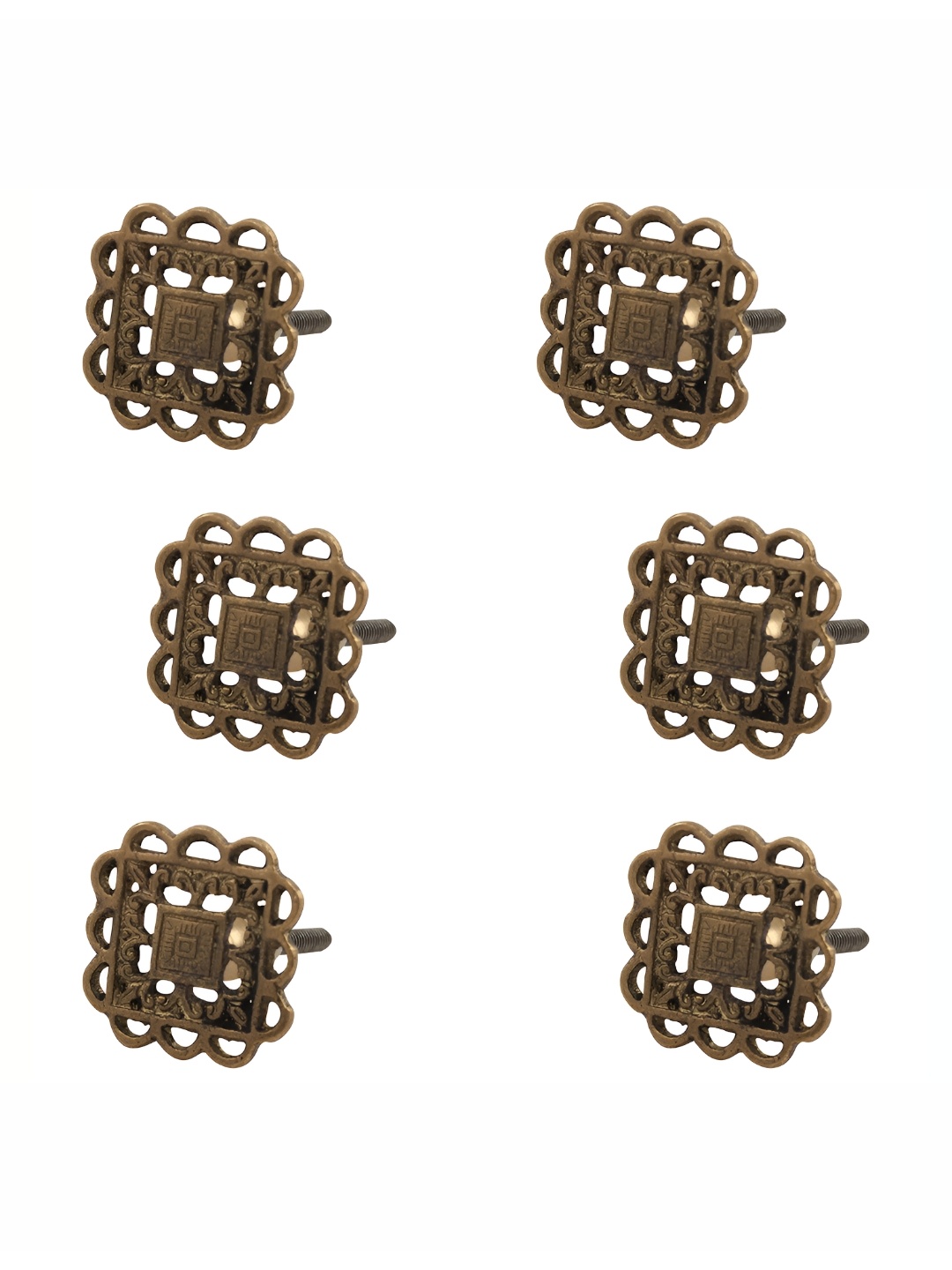 

Indianshelf 6-Pcs Dresser Knob Holders, Gold