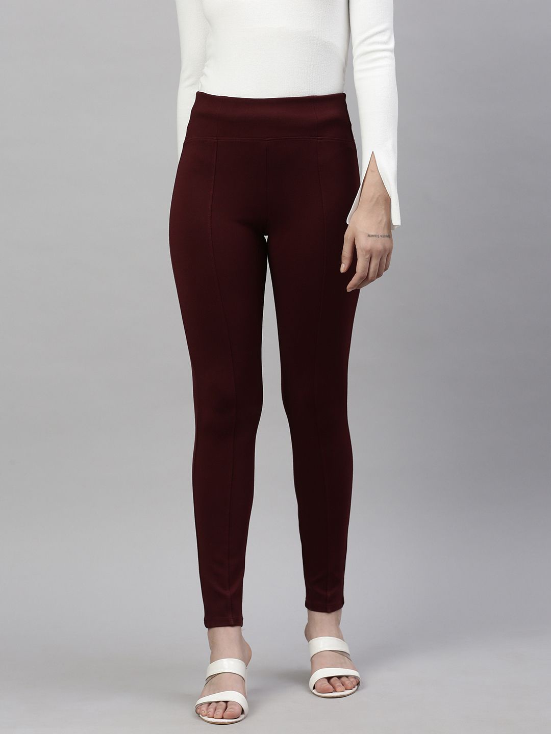 

SHOWOFF Women Slim Fit Jeggings, Maroon