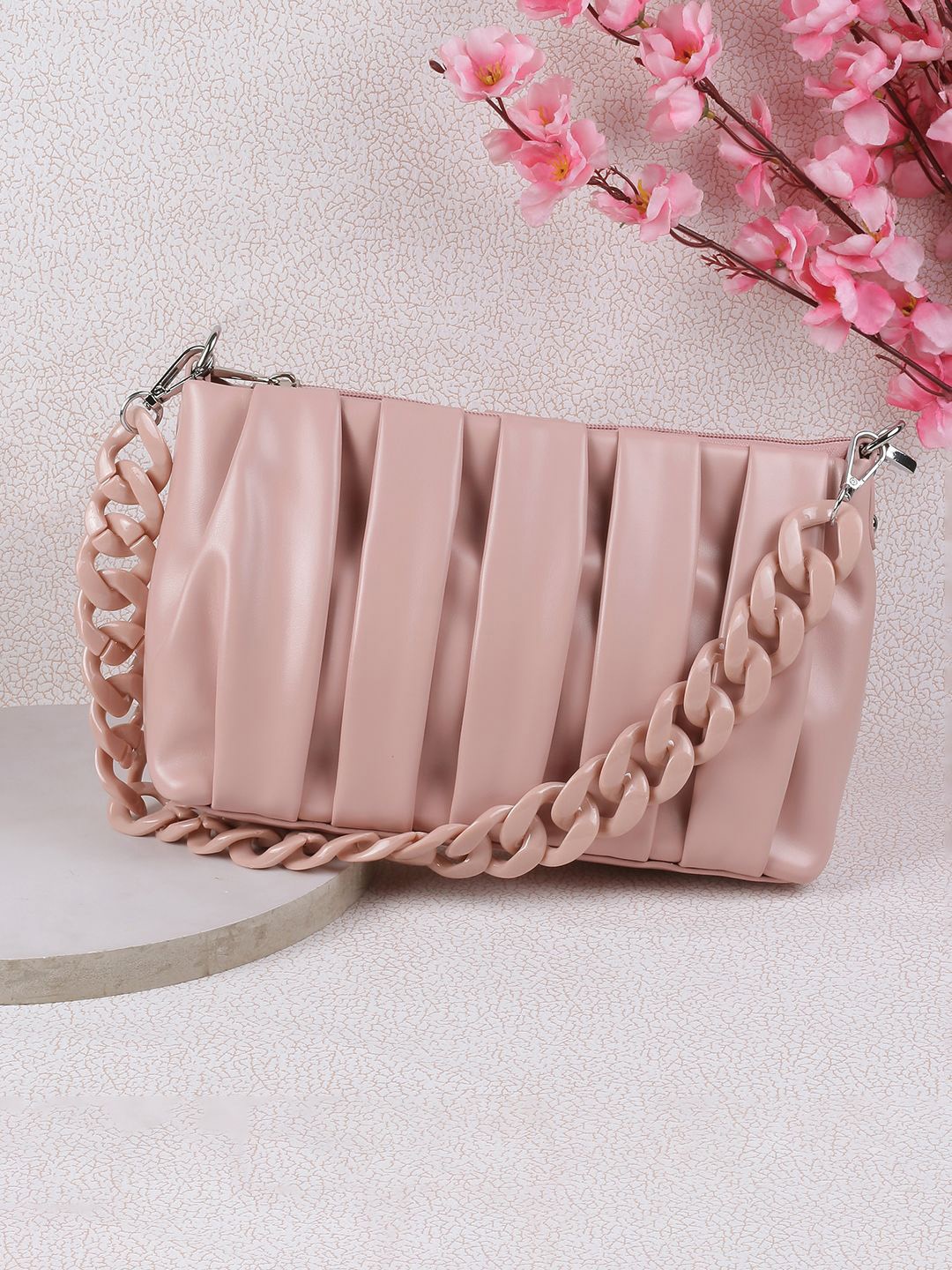 

Metro Oversized Structured Sling Bag, Pink