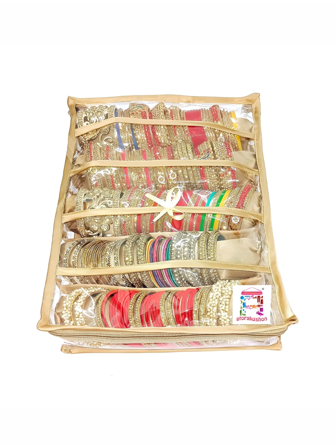 

atorakushon Gold-Toned Set of 1 Water Resistant Jewellery Organiser Organisers