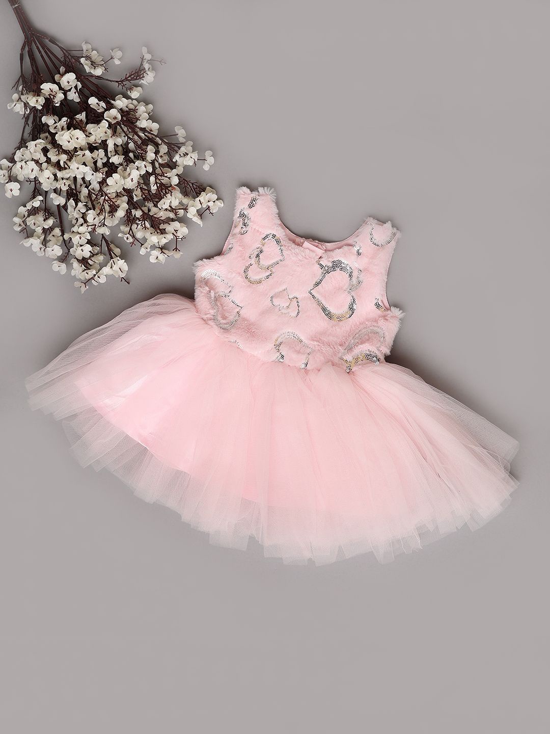 

V-Mart Fit & Flare Dress, Pink
