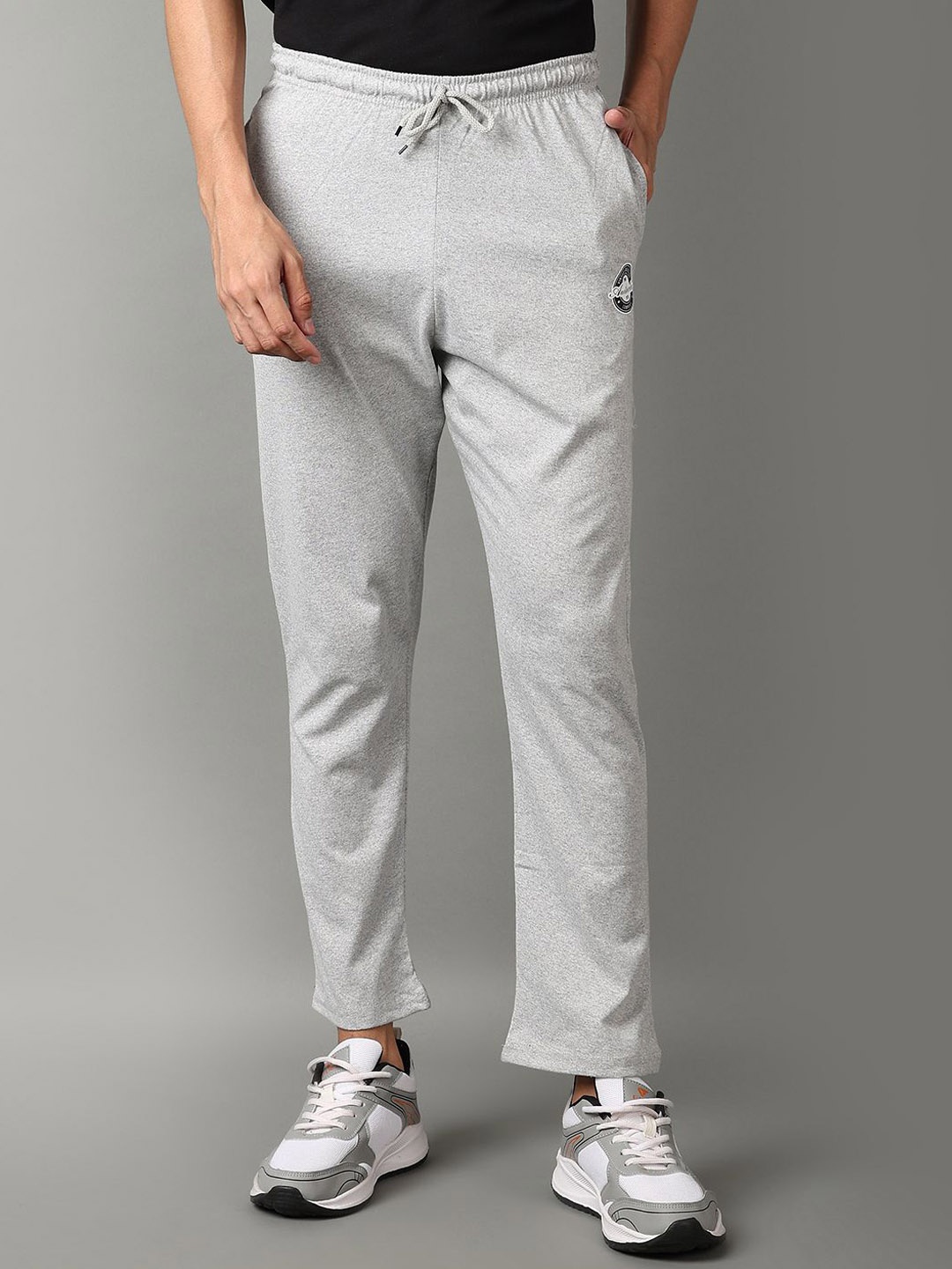 

V-Mart Men Cotton Track Pants, Grey