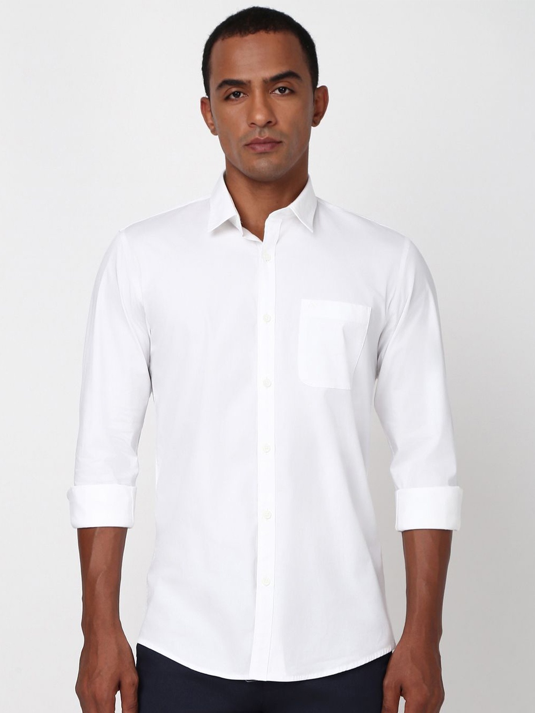 

Peter England Casuals Men Slim Fit Opaque Casual Shirt, White