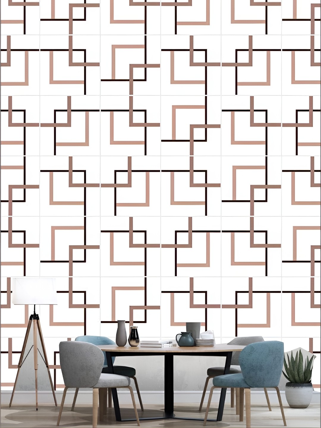 

Aura White & Black 3D Printed Self Adhesive Wall Sticker