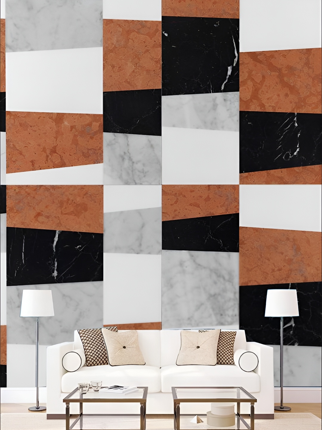 

Aura White & Brown 3D Abstract Printed Self Adhesive Wall Sticker